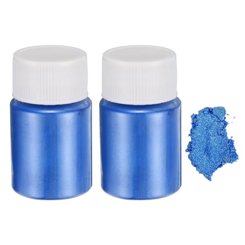 uxcell 2pcs 30g/1oz Mica Powder Natural Resin Epoxy Pigment Powders for Casting Resin, Car Paint, DIY Arts and Crafts, Dark Blue