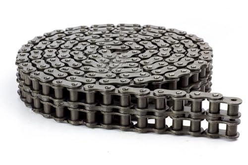 Jeremywell 40-2 Double Strand Roller Chain 10 Feet with 2 Connecting Links
