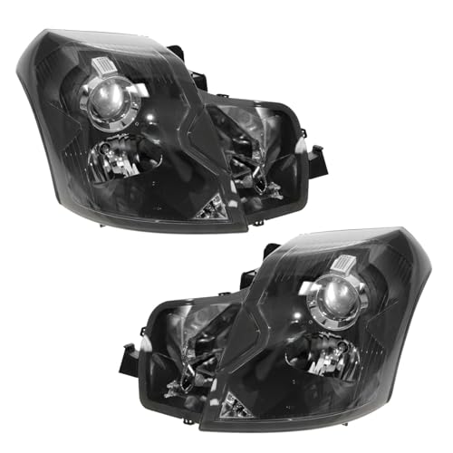Image of TRQ 2 Piece Headlight Assembly Set Driver & Passenger Side Compatible with 2006-2009 Pontiac Torrent GM2502284 GM2503284