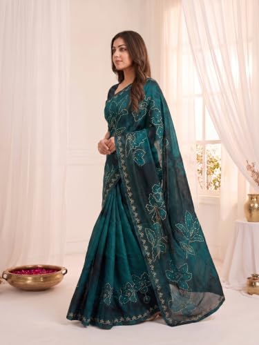Nayanthara Trends satin silk saree – image 4