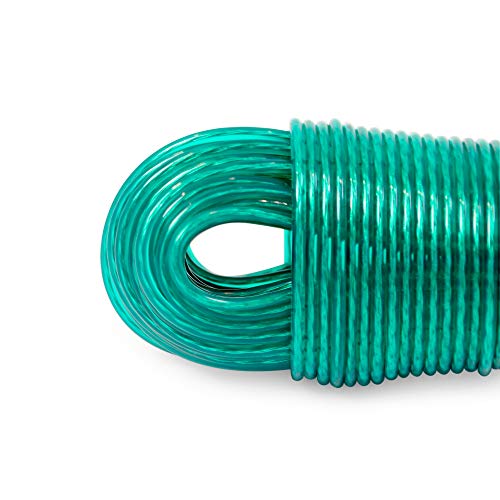 LaundrySpecialist Corde à Linge de 50u00a0mètres avec Armature en Acier de Extra-Robuste et Extra-Longue