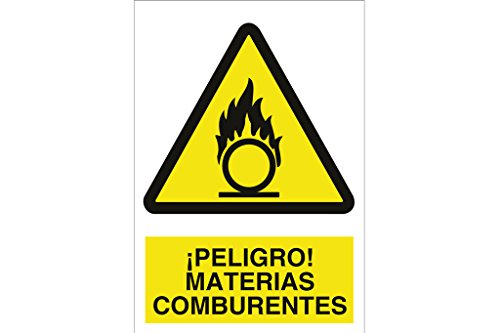 Plimpo Señal Adhesiva 297X210 Mm. ¡Peligro! Materias Comburentes En Oferta Cofan A51Ad297210 Señal Adhesivo, 297 X 210 Mm