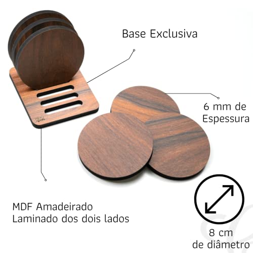 Porta copo para mesa bolacha porta copo de cerveja chope