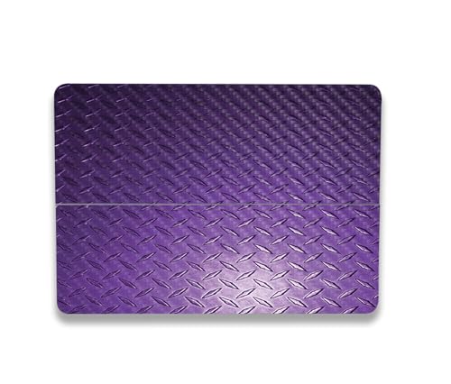 Image of MightySkins Carbon Fiber Skin Compatible with Microsoft Surface Laptop Studio 2 (2023) Full Wrap Kit - Purple Diamond Plate | Protective, Durable Textured Carbon Fiber Finish | Made in The USA