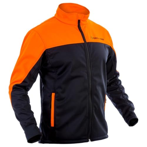 Forst-Extrem Beginner 2.0 Softshelljacke anthrazit-orange Forstjacke