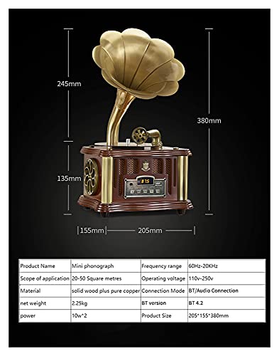 ZSYXM phonographe Gramophone rétro Bluetooth 4.2 Double Piste USB Joueur FÉMININ Télécommande Radio Deux LA CHAÎNE Hi-FI… - Les Beatles, Paul McCartney, John Lennon, RIngo Starr, George Harrison ZSYXM phonographe Gramophone rétro Bluetooth 4.2 Double Piste USB Joueur FÉMININ Télécommande Radio Deux LA CHAÎNE Hi-FI… – Image 7