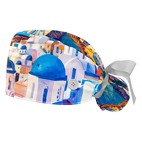 Chapeaux de travail JDEZ anti-sueur casquettes réglables motif de la Grèce