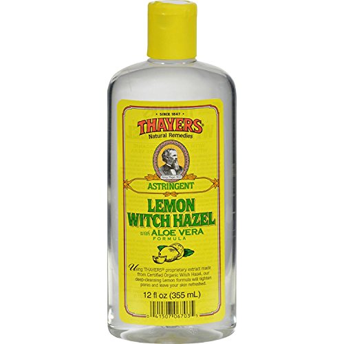 Thayer Witch Hazel Lemon Astringent, 12 Fl Oz, Pack of 4