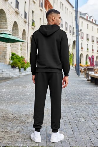 COOFANDY Men's Tracksuits 2 Pieces Waffle Hoodies Sweatsuit Sets Sports Jogging Suit Set3