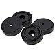 Verstärkerfüße, Verstärkerauflage 4 STK. 40 x 10 mm Aluminiumlegierung zur Erhöhung der Verstärkerhöhe(Black)