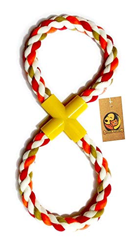 Image of Foodie Puppies Cotton Rope Loop Tug Dog Chew Toy 14 inches - (Color May Vary)