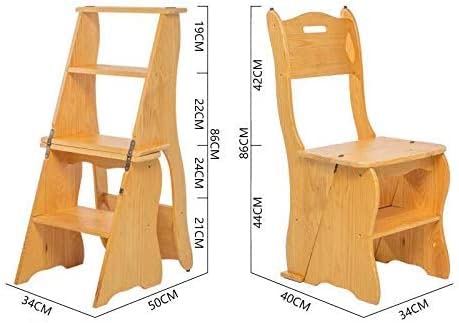 Tabouret d'échelle chaise d'escalier pliante domestique en bois