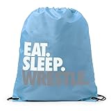 Wrestling Sport Pack Cinch Sack | Eat Sleep Wrestle | Various Colors