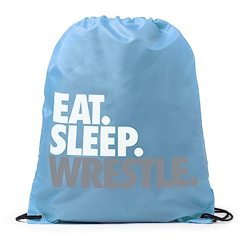 ChalkTalkSPORTS Wrestling Sport Pack Cinch Sack | Eat Sleep Wrestle