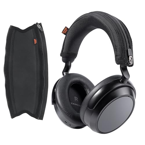 Image of Momentum 4 Protective Headband Cover Compatible With Sennheiser Momentum 4 Headphone Thicker Sports Fabric Replacement Headband Cushion Pad Protector Black