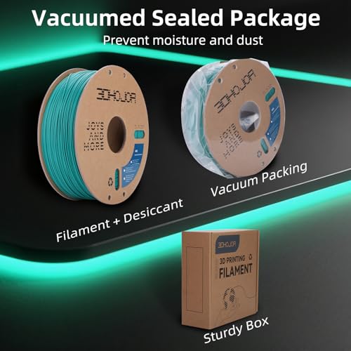 Image of 3DHoJor ABS Filament 1.75mm, ABS 1kg Spool (2.2lbs),3D Printer Filament,Dimensional Accuracy + /- 0.03 mm, Fit Most FDM Printer-Green