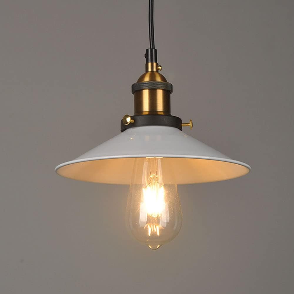 Portalámparas E27 - Lámpara de araña pequeña de metal industrial Pantalla de hierro forjado negra retro simple Compatible con lámpara colgante de granja de granero de restaurante ,lámpara de araña