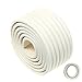 TUKA Universale Protezioni 200cm x 80mm, Multiuso Schiuma Anti Collisione Sicurezza dei Vostri Bambini e Neonati, Extra Spesso Striscia Protezione per Superfici o Bordi, off Bianco TKD7002 off White