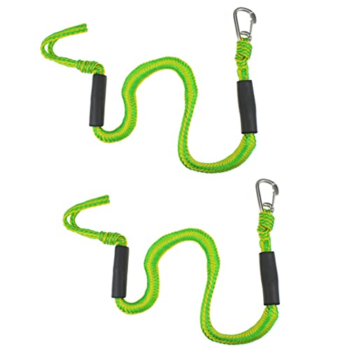 Líneas de Muelle de Bungee Absorbe el Choque de Choque Las líneas de Amarre de Kayak estirables Accesorios para Botes 2pcs Muelle Bungee