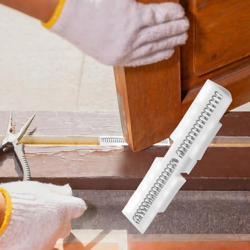 2 Pcs Bifold Door Springs Folding Closet Door Spring Pin for Doors Abs Rail White Hardware Top Mount Protect Doors Track Springs for Sliding Closet Bi Fold Sliding Guides miniatura 6