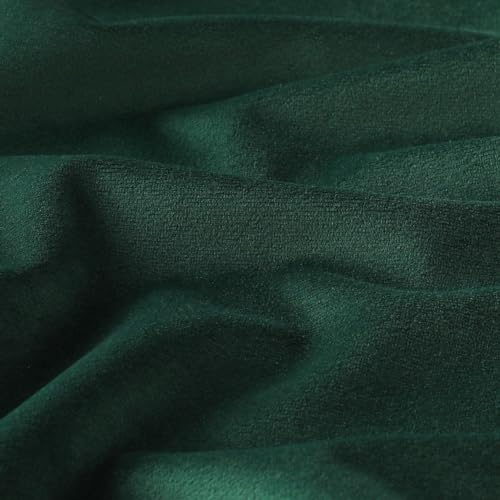 Mixhug Set of 2 Cozy Velvet Square Decorative Throw Pillow Covers for Couch and Bed, Dark Green, 18 x 18 Inches - Thumbnail 3