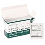Adhesive Remover Wipes | Pack of 50 Individually Wrapped Sachets | Wipes for Skin that Remove Adhesive Residue from Medical Tape and Sports Tape | Contains Aloe | Acetone Free