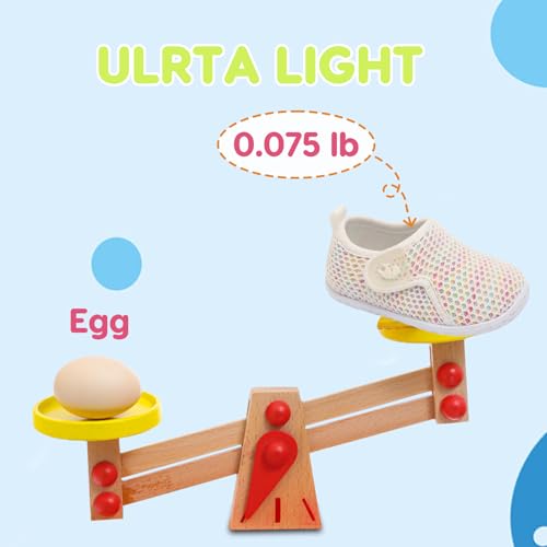 Image of FEETCITY Baby Boys Girls First Walking Shoes Infant Sneakers Crib Shoes Breathable Lightweight Slip On Shoes