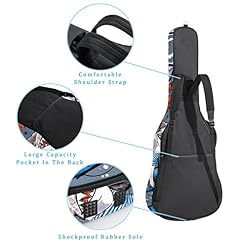 Housse de transport rembourrée imperméable Oxford pour guitare avec bandoulière réglable Motif pieuvre et requins - Les Beatles, Paul McCartney, John Lennon, RIngo Starr, George Harrison Housse de transport rembourrée imperméable Oxford pour guitare avec bandoulière réglable Motif pieuvre et requins – Image 3