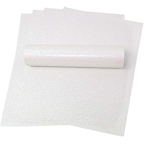 A4 Iridescent White Glitter Paper Pack Cover
