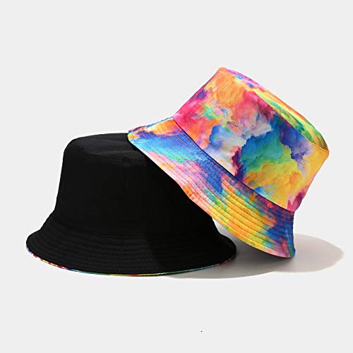 Image of Quanhaigou Bucket Hat for Men Women,Packable Reversible Printed Sun Hats,Fisherman Outdoor Summer Travel Hiking Beach Caps