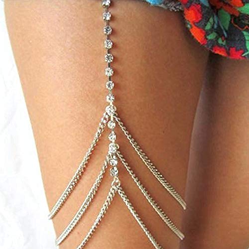 Chaîne de corps en zircon et style simple pour femmes