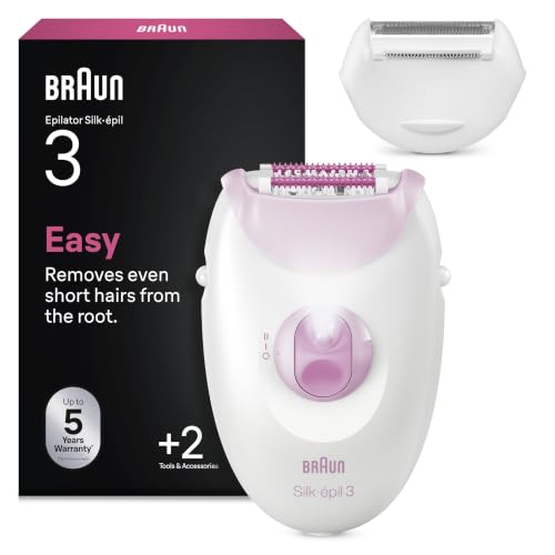 Braun Epilateur Electrique Femme Silk Epil 3 3-032,...
