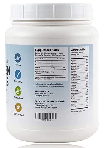 Healthy Skin & Joints Bundle - Premium Vegan Omega-3 (120 Capsules) From Marine Algae + Grass-Fed Collagen Peptides Powder (1Kg - 100 Servings) Non-Gmo. Radiant Skin, Joints, Bones & Graceful Aging #TOP3