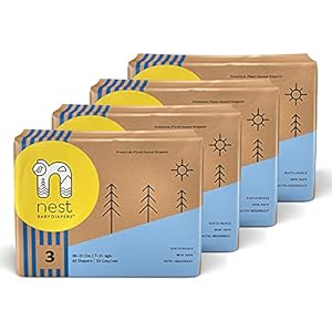 Nest Baby Diapers, Size 3, 16-23...