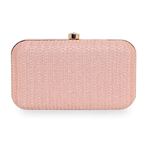 Image of ESBEDA Glitter Shine Oval shape Clutch Solid Pattern For Women | Gift For Women