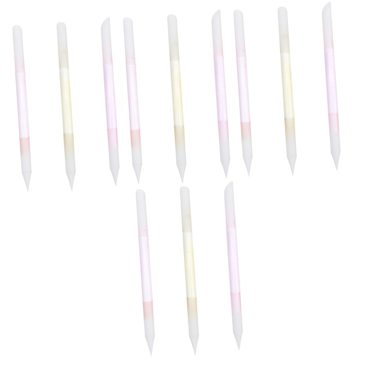 FRCOLOR 12 unidades lima de uñas tiras pulidoras de uñas de cristal acrílico arena herramienta de gel esmalte de uñas lima de forma de uñas pulido de limas de manicura simple esmalte de uñas