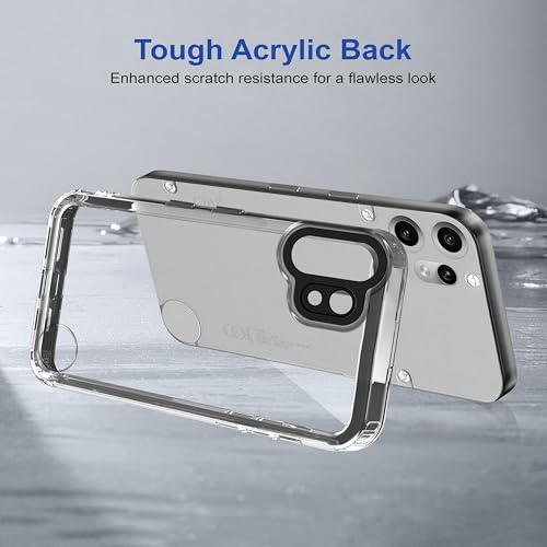 Image of amazon basics Back Case Cover for CMF by Nothing Phone 2 Pro | Compatible for CMF by Nothing Phone 2 Pro Back Cover | Case Cover with Camera Protection | (TPU + PC | Translucent Black)