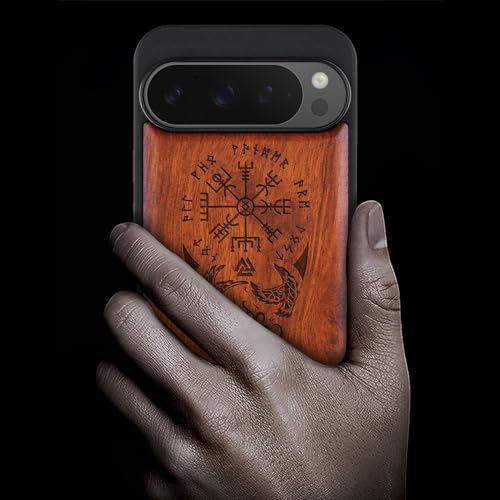 Coque Pixel 9 Pro bois résistant pour éviter les rayures et chutes