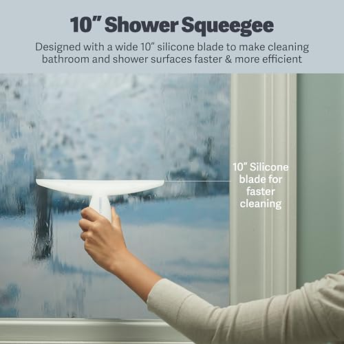 Image of Casabella, White 44037 Clip on Silicone Squeegee, 8.25 inch (Pack of 6)