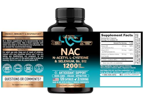 Nutraharmony NAC with Selenium & B Vitamins