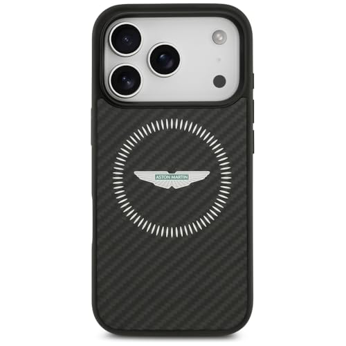 Coque antichoc iPhone 17 Pro Aston Martin CG Mobile Kevlar noir compatible MagSafe - 3