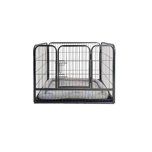 Pretty Pooch Whelping Pen With Tray And Cushion Puppy or Dog Play Crate Cage Puppies Secure Crates Cages Dog Training Pens Heavy Duty (Small)