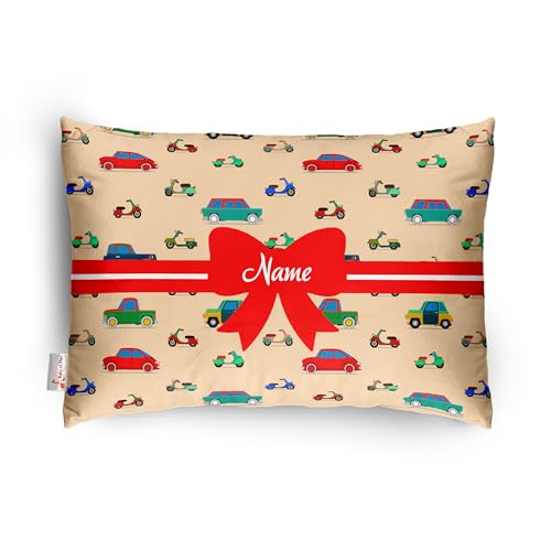 Image of Personalised Premium Baby Pillow - Super Soft Cotton Cushion for Kids (1 Month-5 Years), Cute Cartoon & Animal Prints, Neck Support, Head Shaping Pillow for Baby Sleep & Bedtime Comfort