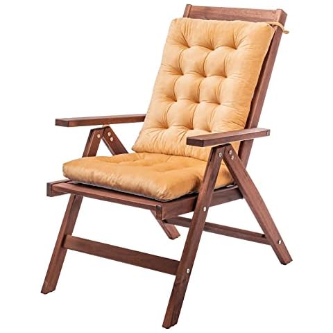 MOIRIG Rocking Chair Cushion, Chair Cushions and Pads for Home and Kitchen, Indoor Back and Seat Cushion for Desk Chair, Dining Chairs and Office Chair (Ginger, Flannel 1) Cover