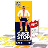 ATM Gaming Quickstop - Das Buchstaben-Duell - Kartenspiel für Jugendliche und Erwachsene - Schnell und Verrückt - 2 bis 7 Spieler - Kartenspiel ab 10 Jahren - Familienspiel