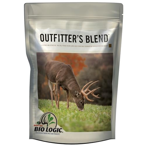 BioLogic Outfitters Blend Deer Food Plot Seed, Fall Blend Winter Peas, Brassicas, Clovers, Wheat & Oats, 22.5 lb Bag Plants 1/2 Acre