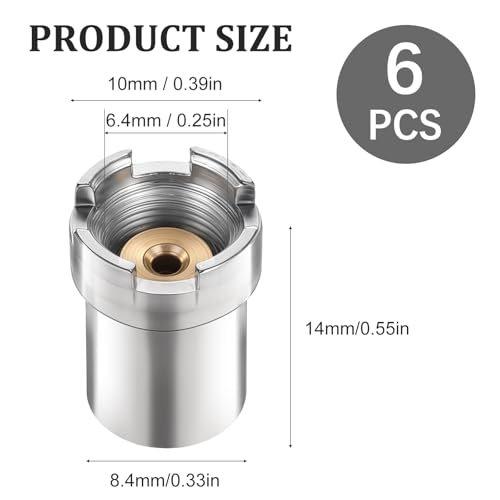 Image of 6PCS Thread Screw Converter, Thread Adapters Soldering Iron Ring Adapters Connector Repair Accessories for Connecting Soldering Irons Circuit Board Repair Electronic Equipment