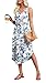 WIHOLL Summer Dresses for Women 2026 Flowy Boho Hawaiian Beach Vacation Casual Dresses for Women Spring Dress Cruise Outfits Resort Wear Sun Dress Midi Maxi Dress Sundresses Blue Floral M
