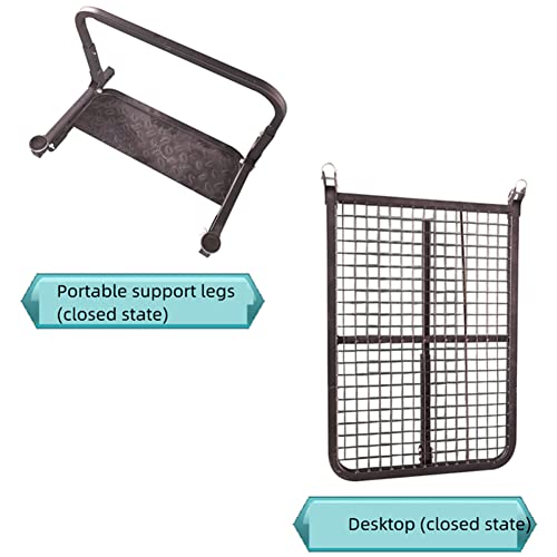Mesa para llanta de coche plegable de hierro ajustable para camping y autocaravanas 6