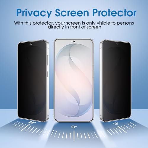 Image of amFilm OneTouch for Samsung Galaxy S26+ /S26 Plus Privacy Screen Protector | Auto-Alignment, 30s Install, Bubble Free,Scratch & Drop Protection, Privacy Protection, Lens Protector, 2+2 Pack (S26P-6.7'')